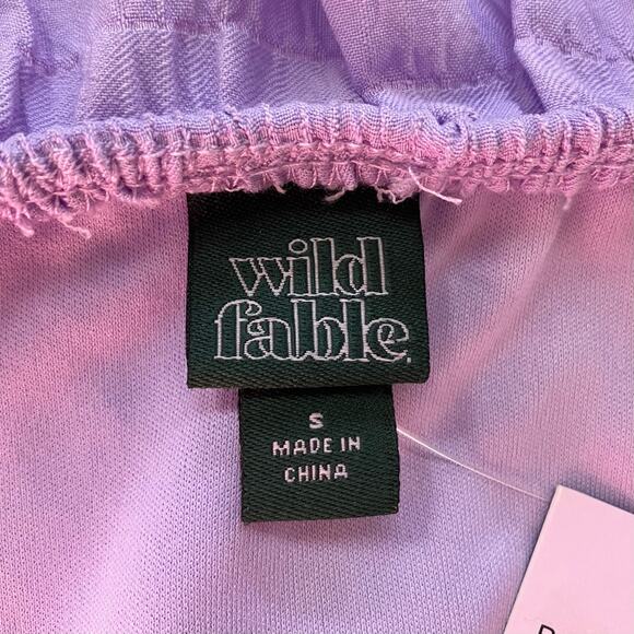 New Wild Fable Women’s Ruffle Tiered Dress Lavender Small - Picture 2 of 4